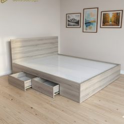 Giường ngủ 2 ngăn kéo gỗ mdf