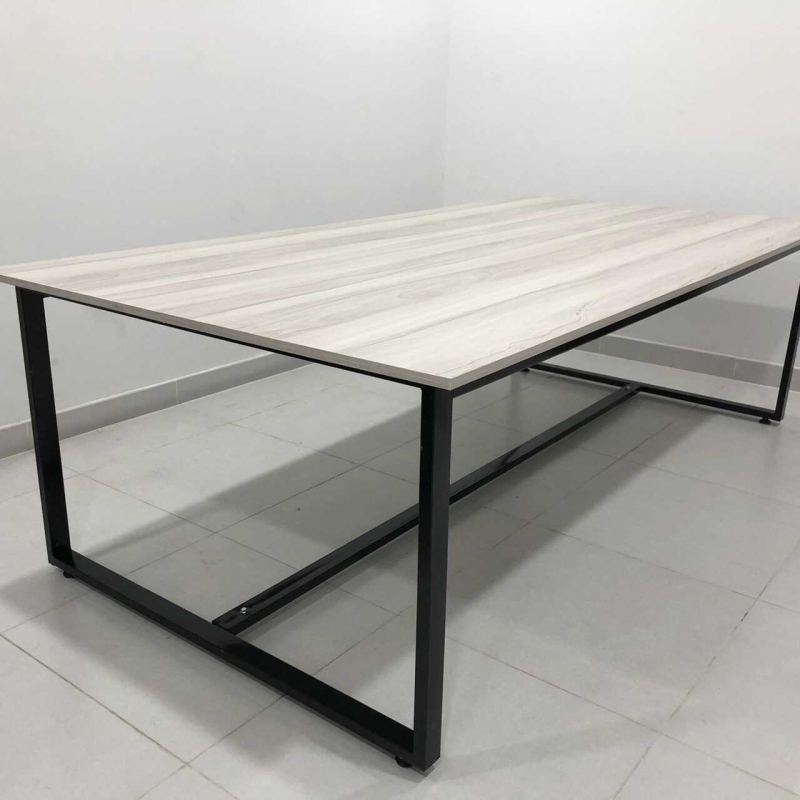 Bàn Họp Văn Phòng Chân Sắt Trơn 2m4 x 1m2
