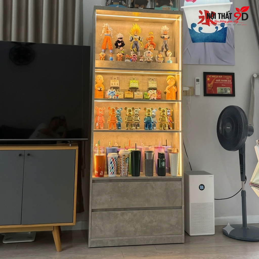 Tủ trưng bày cho bộ sưu tập vật trang trí (T601M8)